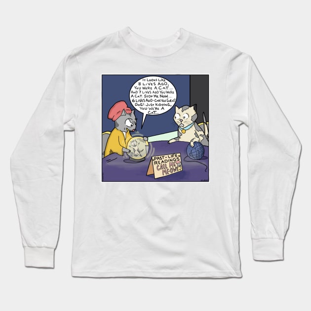 Call Me Meow Long Sleeve T-Shirt by Nick Navatta